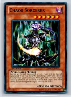 Chaos Sorcerer IOC-EN023 Invasion of Chaos Yu-Gi-Oh LP - Image 1