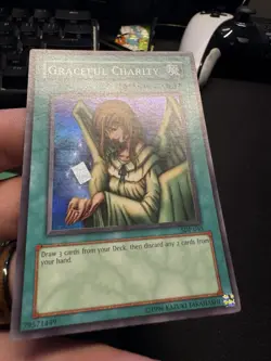 Yu-Gi-Oh! Graceful Charity SDP-040 Super Rare Holo Unlimited Edition Konami - Image 2