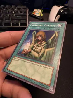 Yu-Gi-Oh! Graceful Charity SDP-040 Super Rare Holo Unlimited Edition Konami - Image 3