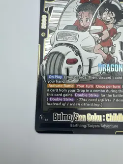 Bulma/Son Goku Childhood SR SB01-057 Manga Booster Dragon Ball Card English NM - Image 4