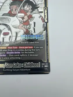 Bulma/Son Goku Childhood SR SB01-057 Manga Booster Dragon Ball Card English NM - Image 5