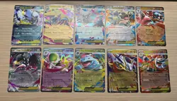 Pokemon Mega Evolution Complete NM Set of EX Double Rare Holos (10 Cards) NM - Image 1