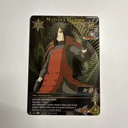 Naruto TCG CCG Madara Card Super Rare Foil English Near Mint Set 28 UNS3 - Image 1