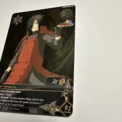 Naruto TCG CCG Madara Card Super Rare Foil English Near Mint Set 28 UNS3 - Image 2