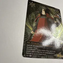 Naruto TCG CCG Madara Card Super Rare Foil English Near Mint Set 28 UNS3 - Image 3