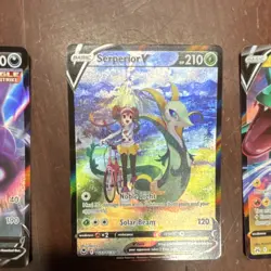 Pokemon TCG 3-Card Holo V Lot: Gengar V Serperior V Rayquaza V (2021) - Image 3