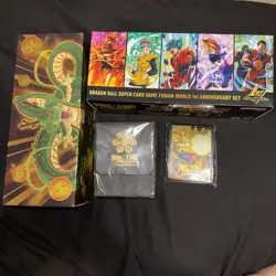 Dragon Ball Fusion World 1st Anniversary - Box, card holder, and sleeve NO PROMO - Image 1