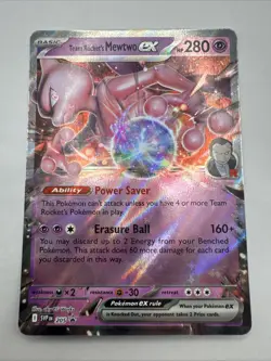 Team Rocket's Mewtwo ex Scarlet & Violet Promos SVP205 Promo NM Pokemon TCG - Image 1