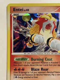 Entei, 4/132, Miscellaneous Cards & Products, PROMO, Cracked Ice Holo, LP - Image 2