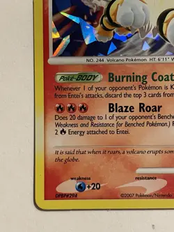 Entei, 4/132, Miscellaneous Cards & Products, PROMO, Cracked Ice Holo, LP - Image 4