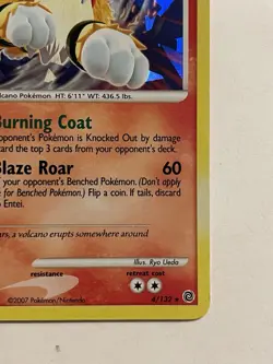 Entei, 4/132, Miscellaneous Cards & Products, PROMO, Cracked Ice Holo, LP - Image 5
