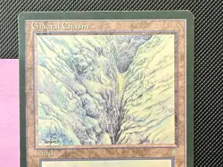 Glacial Chasm – Ice Age (1995) MTG Land 🌨 | Vintage Reserved List Card | LP/MP - Image 4