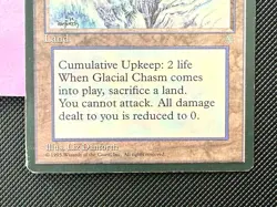 Glacial Chasm – Ice Age (1995) MTG Land 🌨 | Vintage Reserved List Card | LP/MP - Image 5