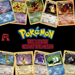 2000 Pokemon Team Rocket: Choose Your Card! MP-NM+ (Full set to choose from) - Image 1
