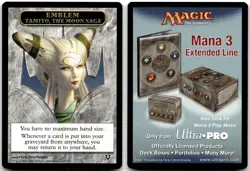 Emblem - Tamiyo, the Moon Sage 8 Token Avacyn Restored Magic: The Gathering LP - Image 1