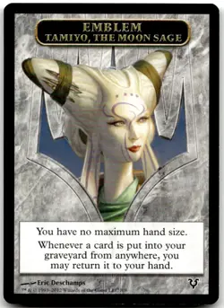 Emblem - Tamiyo, the Moon Sage 8 Token Avacyn Restored Magic: The Gathering LP - Image 2