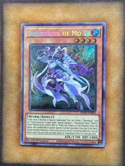 Yugioh Swordsoul of Mo Ye BODE-EN003 Secret Rare 1st Ed NM - Image 1