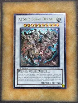 Yugioh Atomic Scrap Dragon STOR-EN043 Ultimate Rare 1st Ed LP - Image 1
