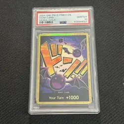 One Piece TCG MORIA GOLD DON!! PSA 10 CARD PRB01 2024 Gem Mint - Image 1