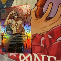 One Piece CCG Portage D Ace Red Manga 3rd Anniversary Alt Art Op13-119 Sec - Image 5