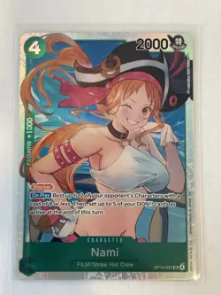 One Piece TCG English OP14-031 Nami SR Foil - Image 2