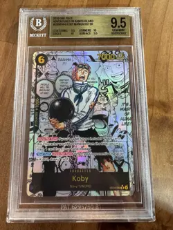 One Piece Koby EB04-044 Adventure on Kami's Island Manga Art SR 2026 BGS 9.5 - Image 1