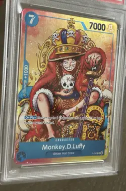 2024 One Piece EN Monkey D. Luffy Convention Exclusive Foil! #043 - PSA Gem 10 - Image 5