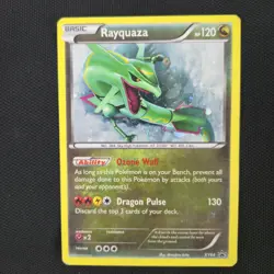 SWIRL 🌀💫 Rayquaza XY64 Black Star Promo Cosmos Holo 2015 Nintendo Pokemon Card - Image 3