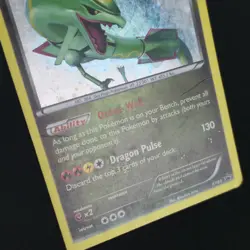 SWIRL 🌀💫 Rayquaza XY64 Black Star Promo Cosmos Holo 2015 Nintendo Pokemon Card - Image 4