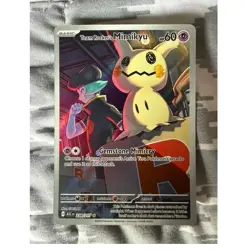 Pokemon Team Rocket's Mimikyu 238/217 ASC Rare Full Art Holo Psychic Card - Image 1