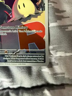 Pokemon Team Rocket's Mimikyu 238/217 ASC Rare Full Art Holo Psychic Card - Image 5