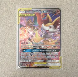 Pokemon Charizard & Braixen GX TAG TEAM Holo SM230 TCG Card Stock Pokemon TCG - Image 1