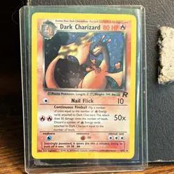 Pokemon Dark Charizard 4/82 Team Rocket Holo 80 HP Rare Vintage Card - Image 3