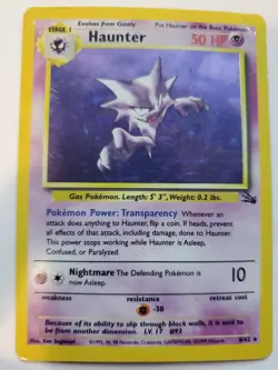 Haunter Holo Fossil Set Pokemon Card Base Jungle - Image 1
