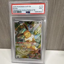 Pokemon 2025 Eevee #173 SV Promo Cards English Holo Promo PSA 9 Graded - Image 1
