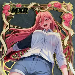 Goddess Story Gold METAL Card - Serial Number #017/200! Power Chainsaw Anime - Image 2