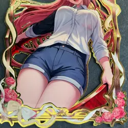 Goddess Story Gold METAL Card - Serial Number #017/200! Power Chainsaw Anime - Image 3