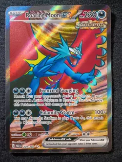 Roaring Moon ex 229/182 SIR Paradox Rift Pokemon Card *NM* - Image 1