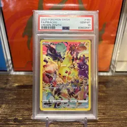 Pokemon Pikachu Holo Full Art Secret Rare Card 160/159 Crown Zenith PSA 10 - Image 1