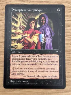 Vampiric Tutor Visisons FRENCH Magic The Gathering MTG Precepteur Vampirique - Image 1
