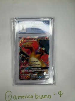 Charizard GX SM60 - CGC 9 - Sun & Moon Black Star Promo Full Art Pokemon Card - Image 1