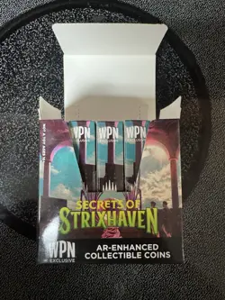 MTG - Box Of 5 Secrets of Strixhaven AR-Enhanced Collectible Coin NEW PINFINITY - Image 1