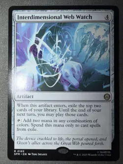 Interdimensional Web Watch Rare Magic The Gathering TCG Marvel's Spider-Man 165 - Image 1