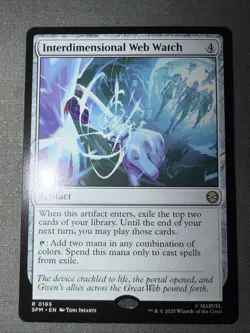 Interdimensional Web Watch Rare Magic The Gathering TCG Marvel's Spider-Man 165 - Image 2