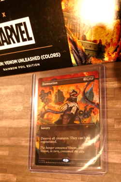MAGIC THE GATHERING MTG VENOM SPIDER-MAN SECRET LAIR DAMNATION COLORS FOIL #2000 - Image 1