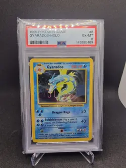 1999 POKEMON Garados/Gyarados Holo english #6 EX-MT PSA 6 - Image 1
