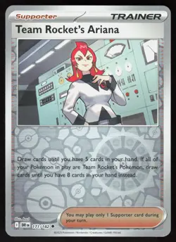 Team Rocket's Ariana 171/182 Uncommon Destined Rivals Pokemon Reverse Holo NM - Image 1