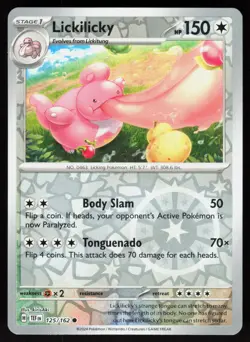 Lickilicky 125/162 Common Temporal Forces Pokemon Reverse Holo Near Mint - Image 1