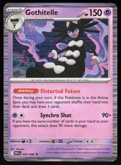 Gothitelle 043/086 Holo Rare White Flare Pokemon Holo Near Mint - Image 1