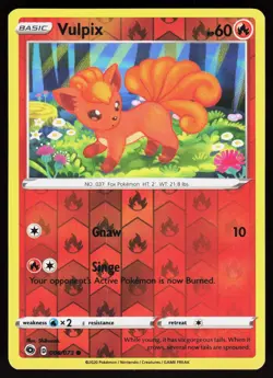 Vulpix 006/073 Common Champion's Path Pokemon Reverse Holo Lightly Played - Image 1